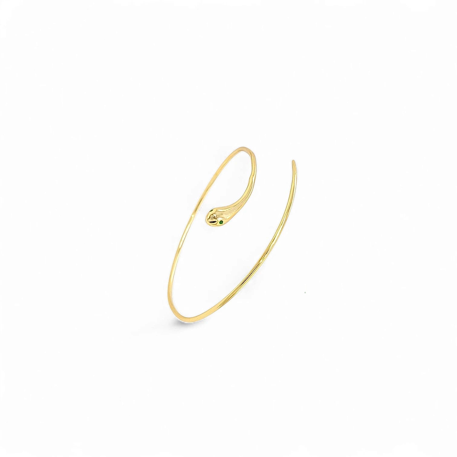 Preziosa Snake Cuff Bangle in Gold - 925 Sterling Silver Wholesale Jewelry