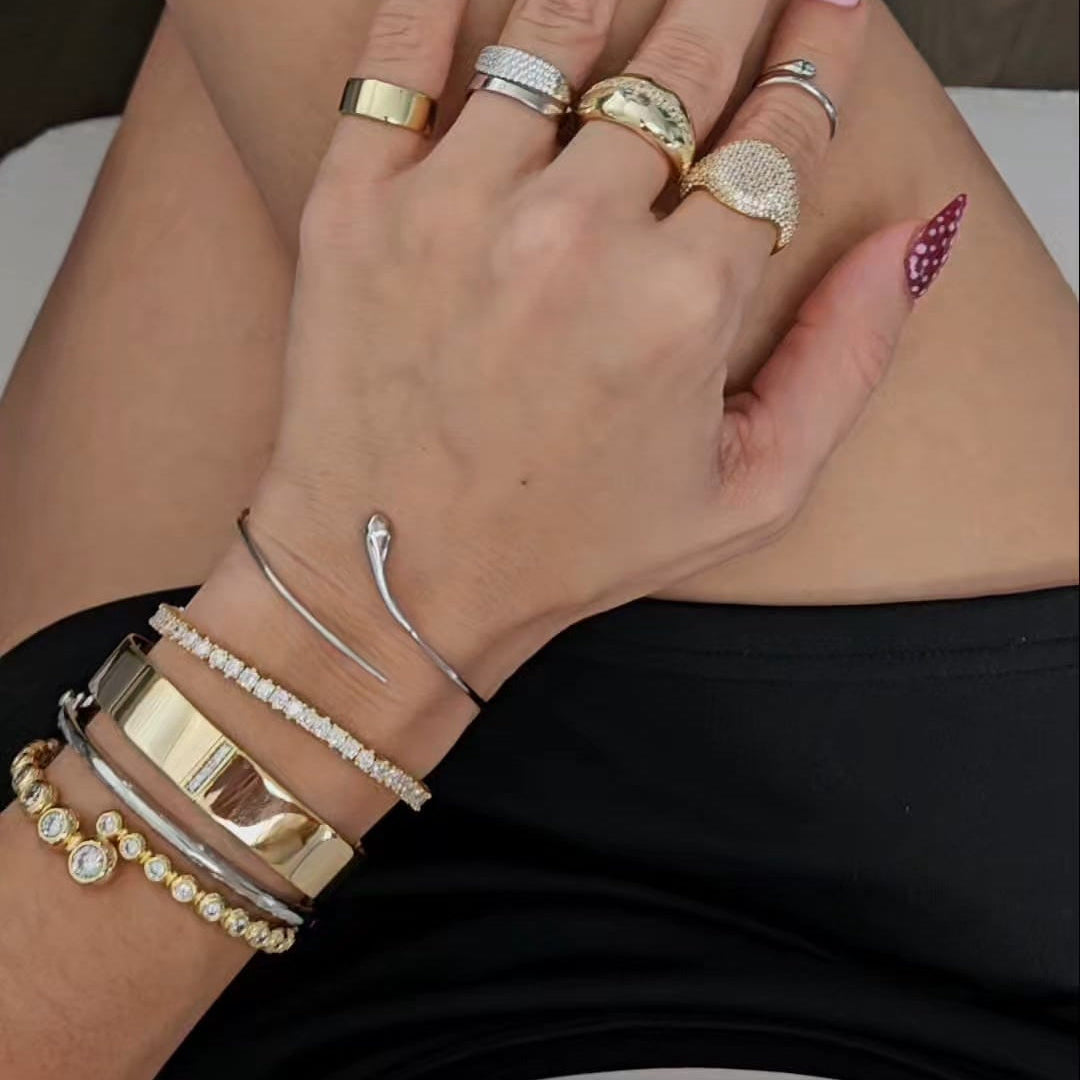 Preziosa Snake Cuff Bangle view 3