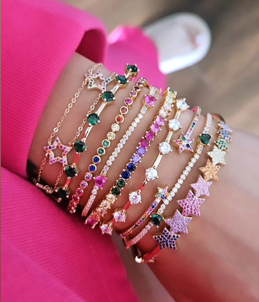 Maestosa Stars Cuff Bangle view 2