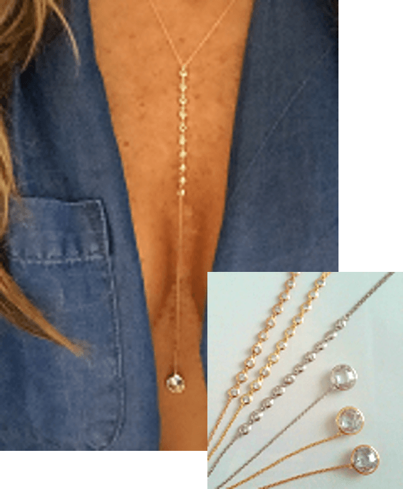 Firenze Beauty Drop Lariat view 3