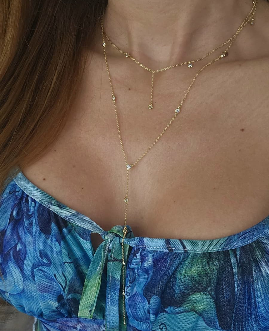 Gemma Doble Drop Lariat view 2