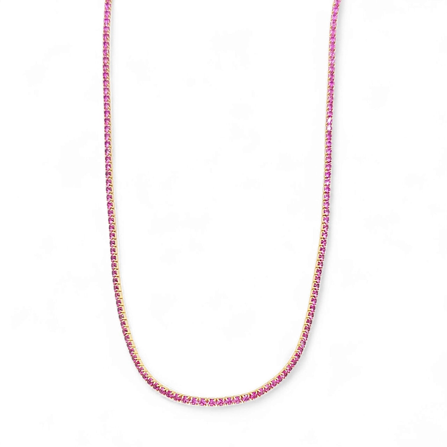 Gioia Tennis 2mm Necklace view 3