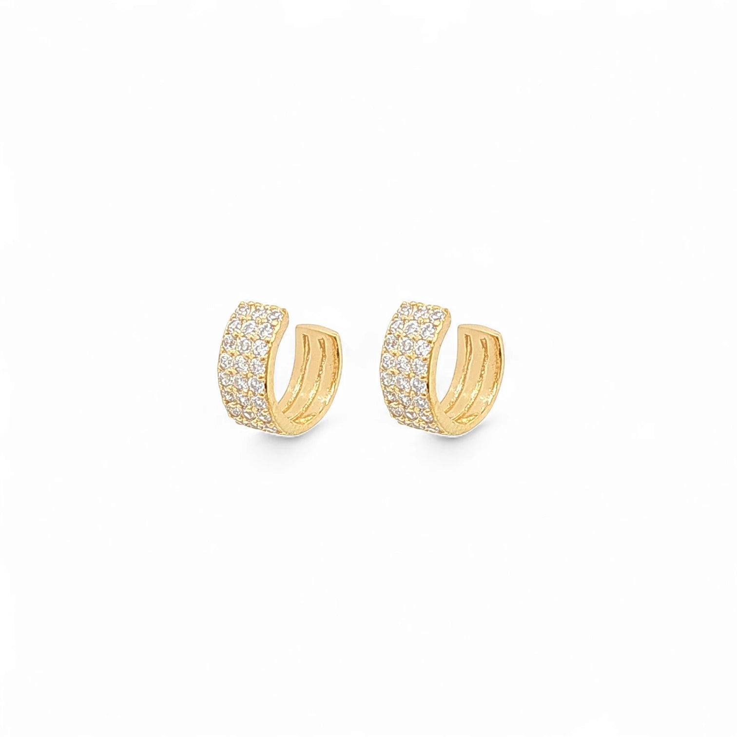 Dolce 3 Lines Pavé Bracelet in Gold - 925 Sterling Silver Wholesale Jewelry