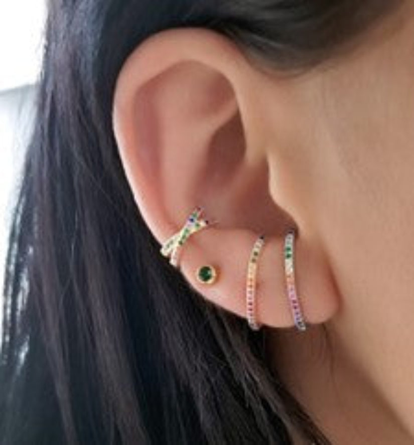 Tesoro Barlucky Pavé Studs view 2