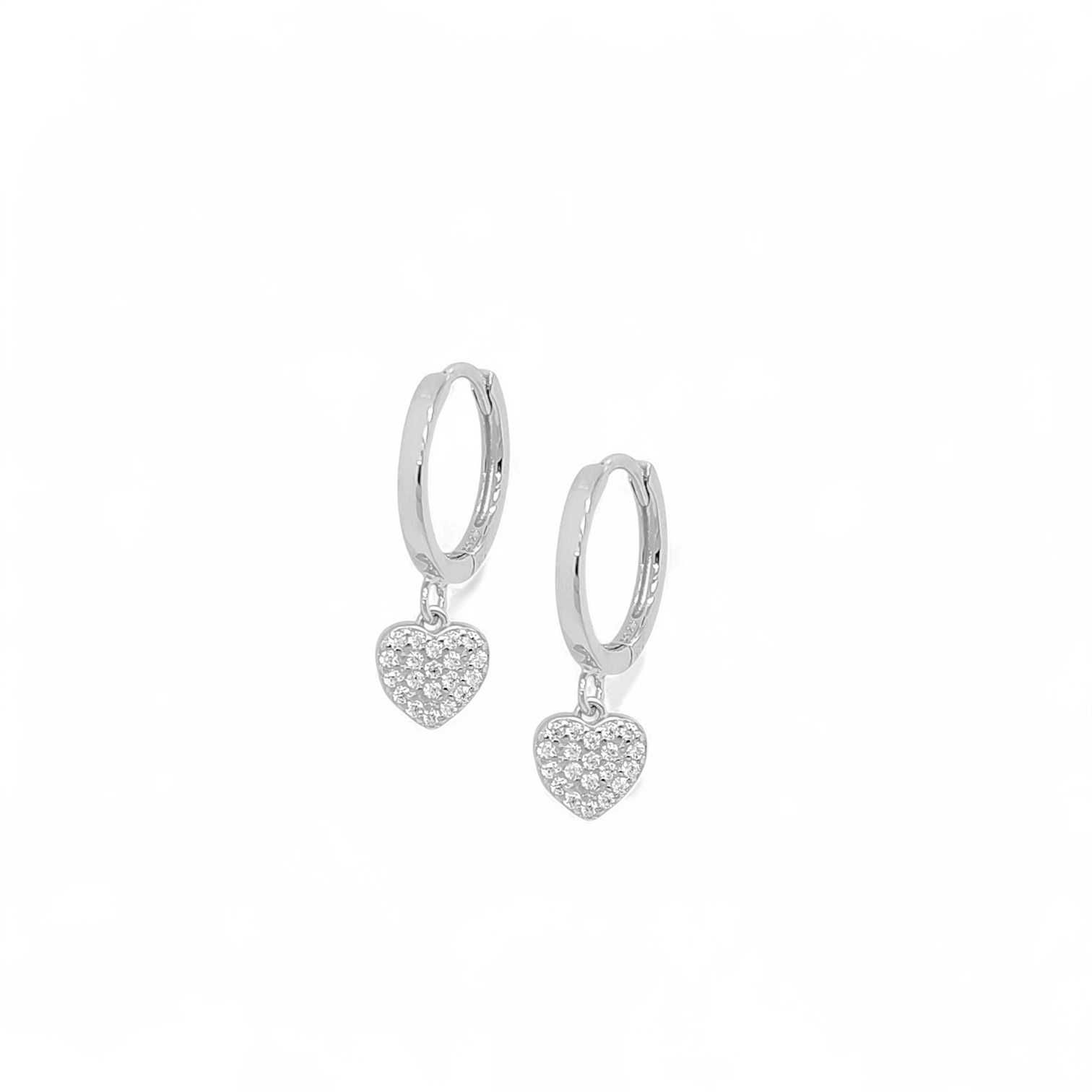 Riviera Me Heart Huggie Hoops view 3