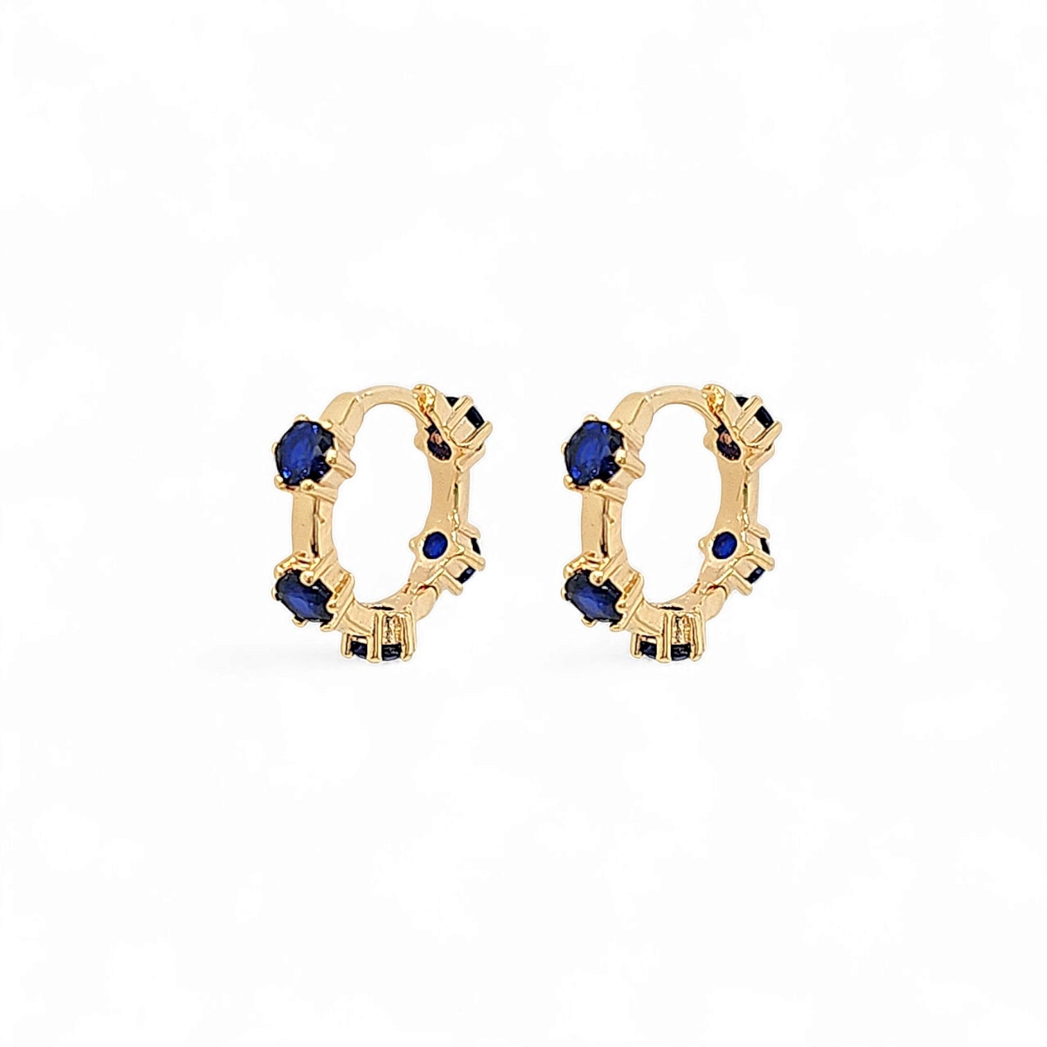 Solare Color Pavé Huggie Hoops view 2