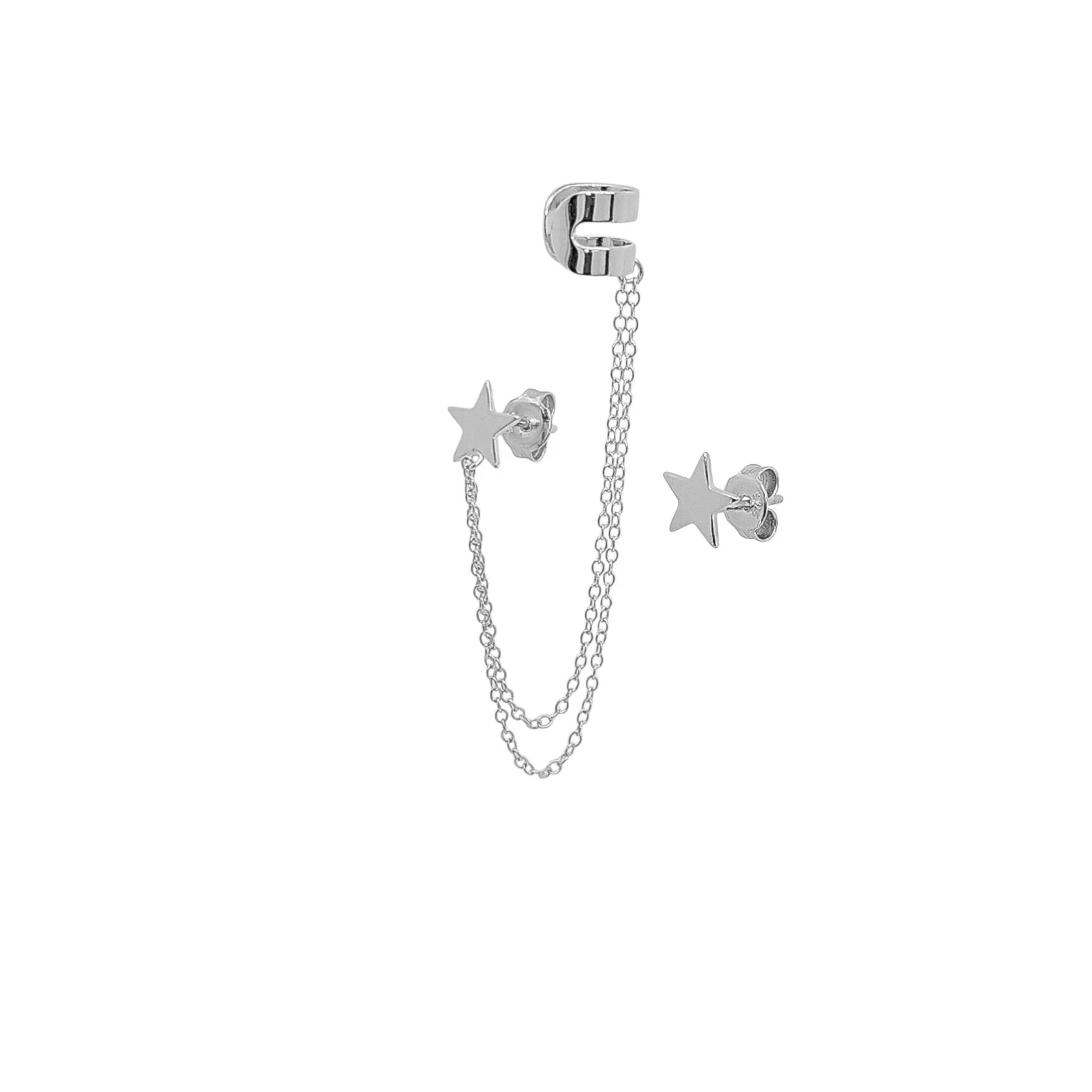 Incanto Star Chain Drop Earrings view 3