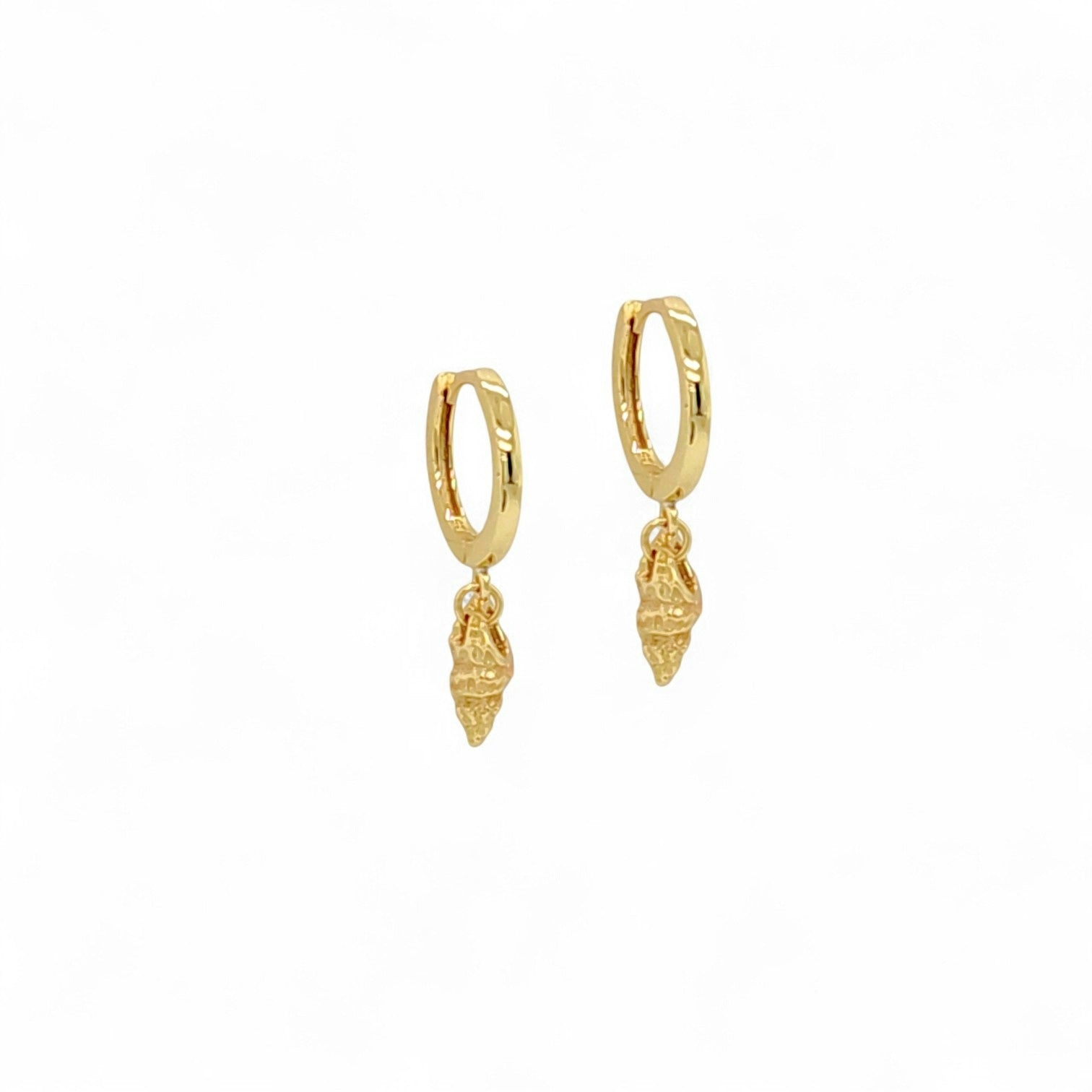 Regale little Hang Shell Earrings in Gold - 925 Sterling Silver Wholesale Jewelry