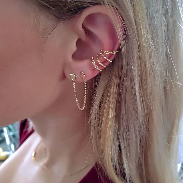 Divina Thunder Star Drop Earrings view 2