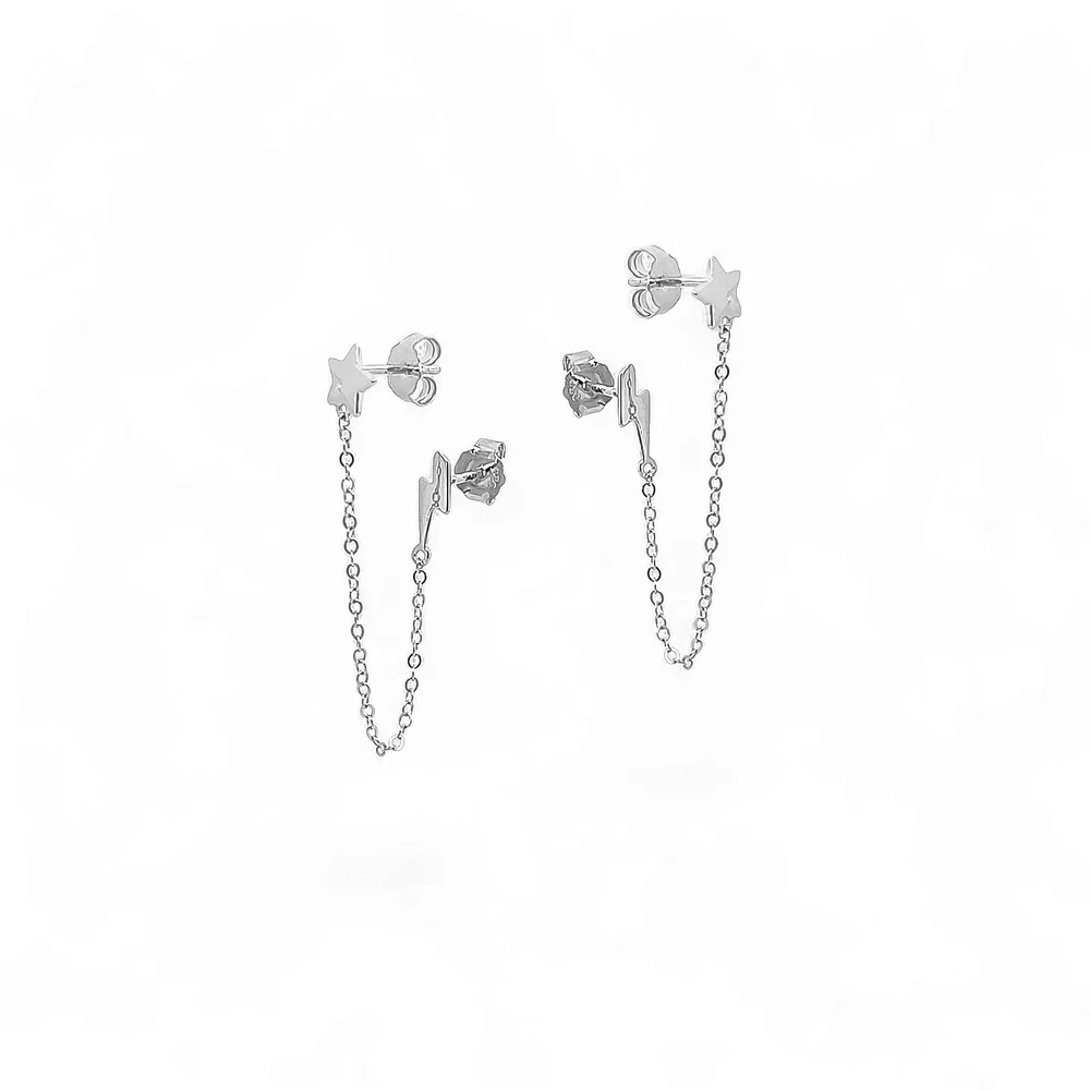Divina Thunder Star Drop Earrings view 3