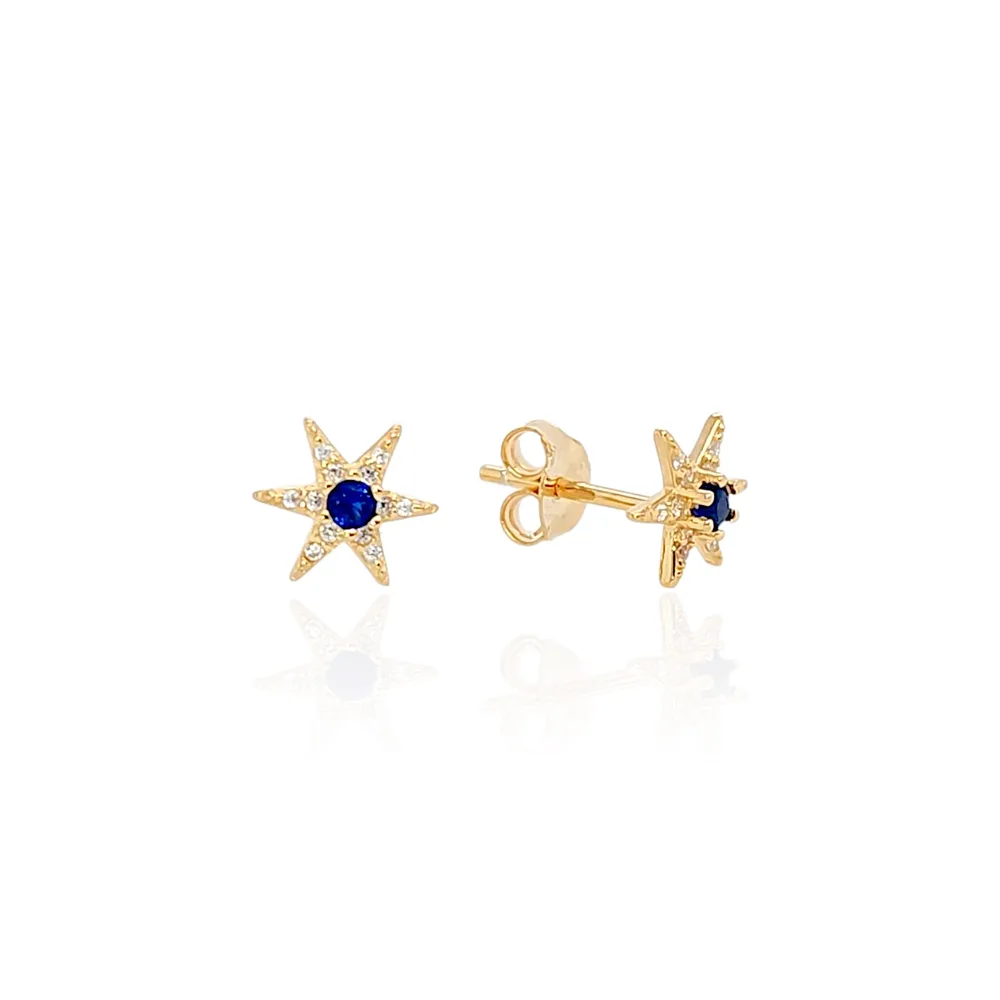 Eterna Dotpoint Star Pavé Studs view 2