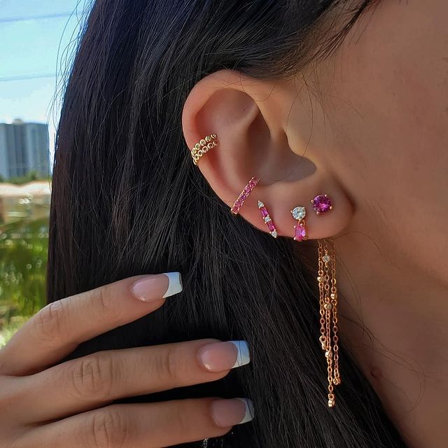 Bella 2Dots Pavé Studs view 4