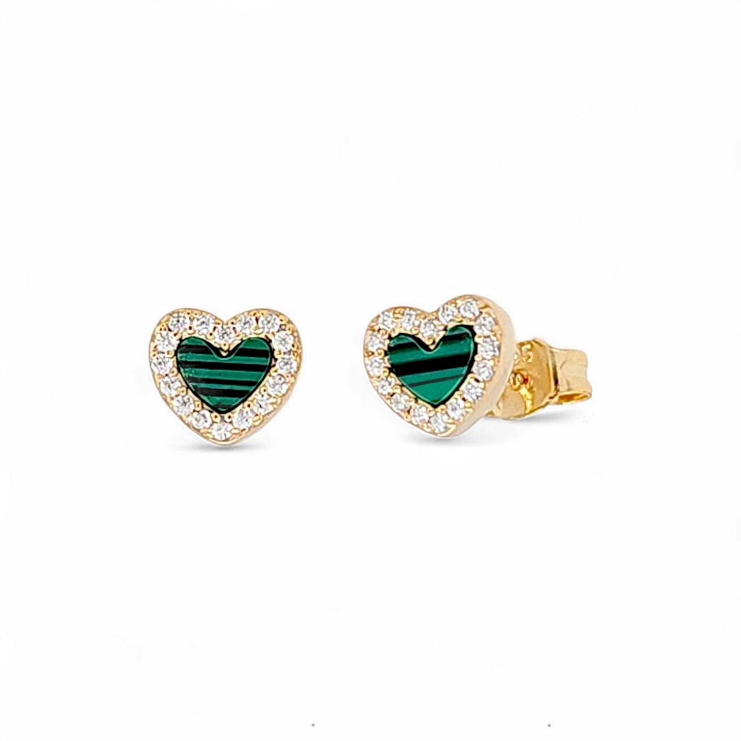 Tesoro Cute Heart Pavé Studs view 4