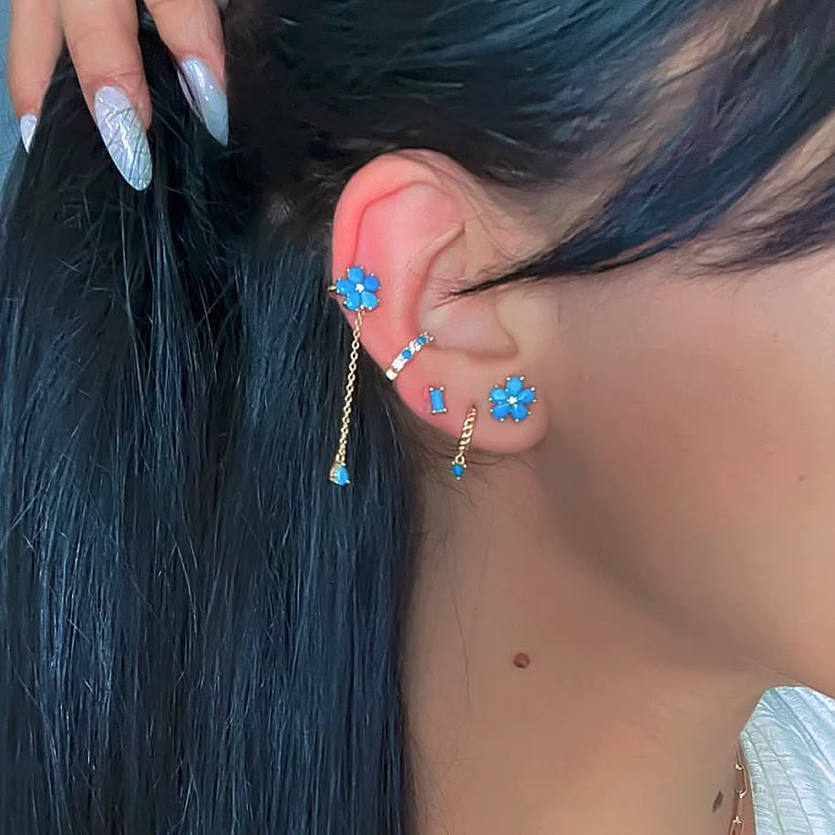 Eterna Lodilite Pavé Studs view 2