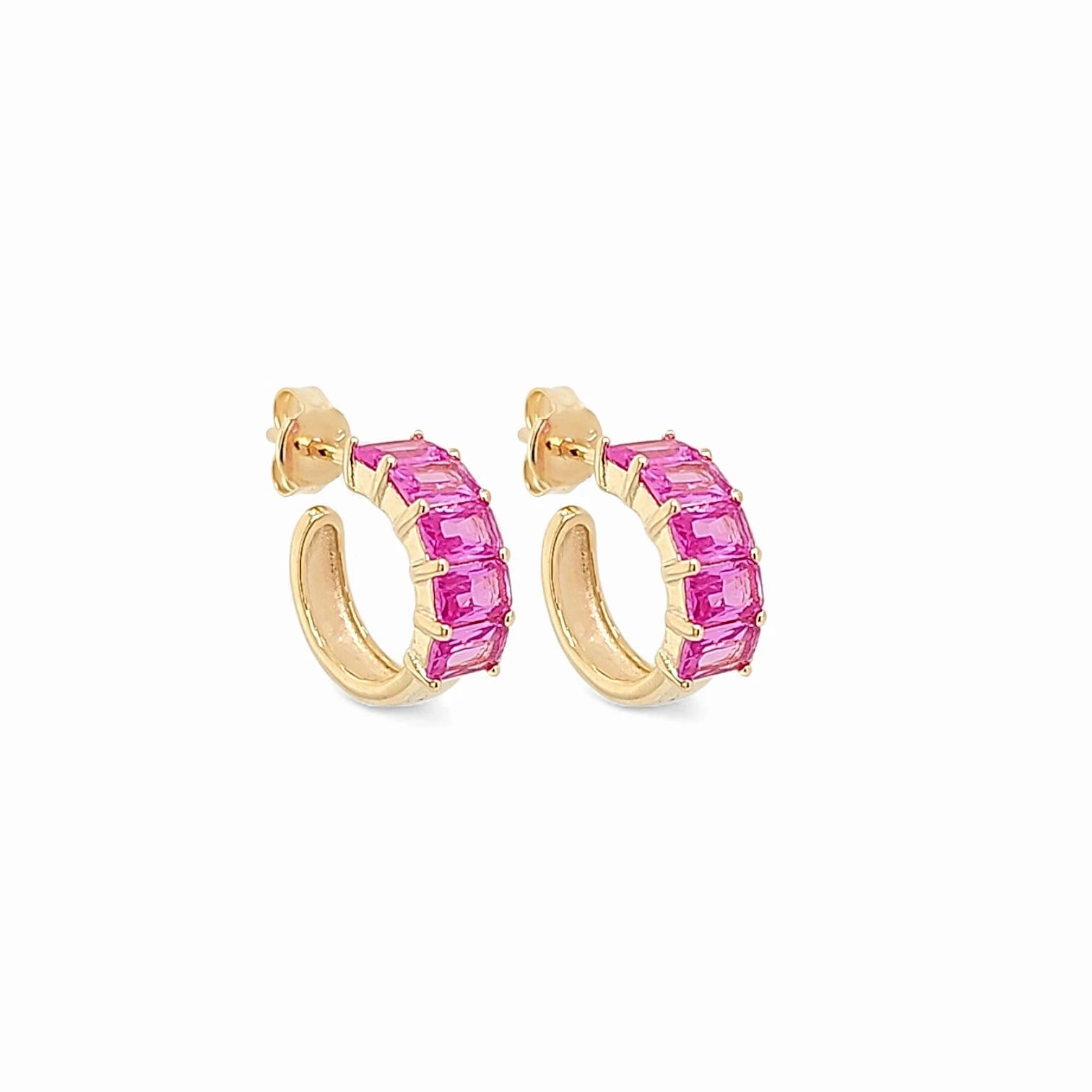 Amalfi EA Majestic Huggie Hoops view 3