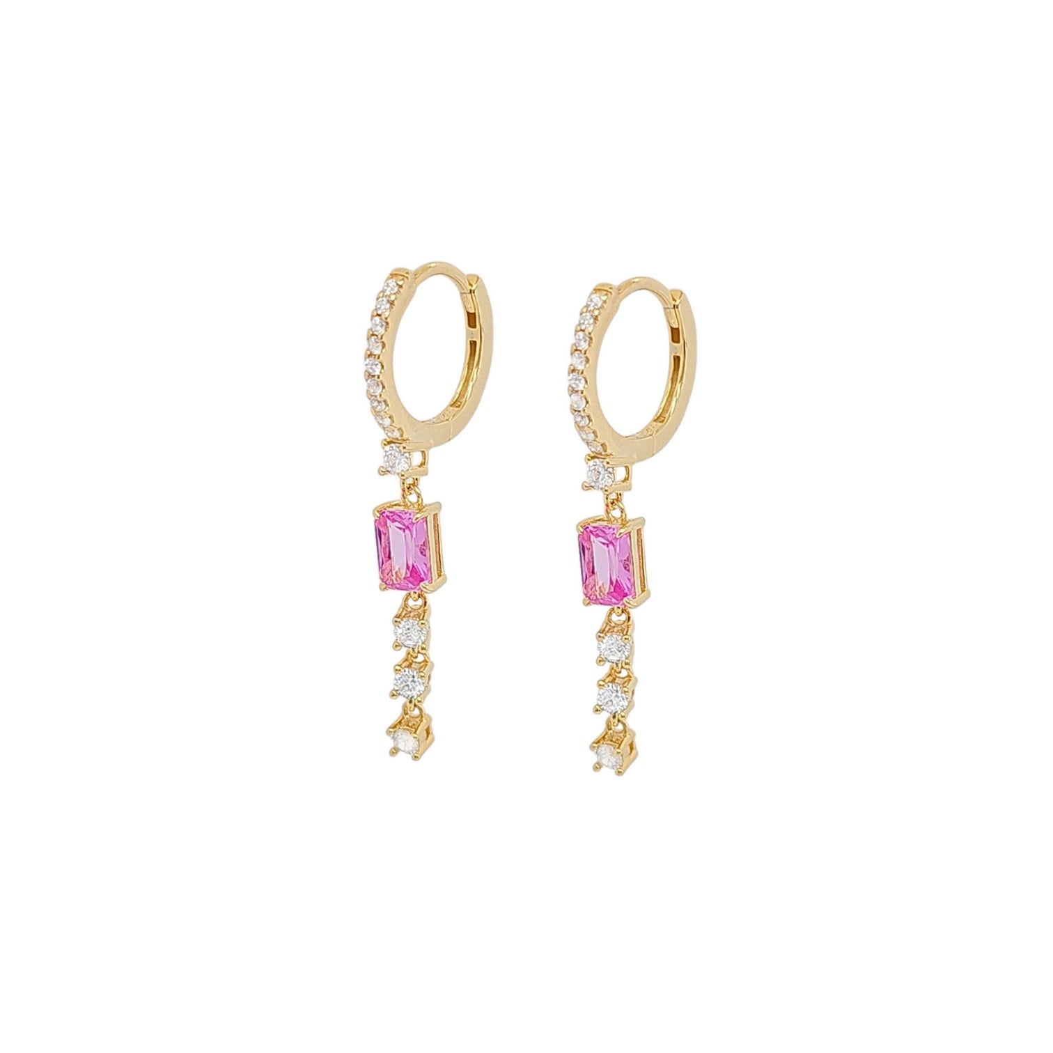 Celeste Ada Huggie Hoops view 2