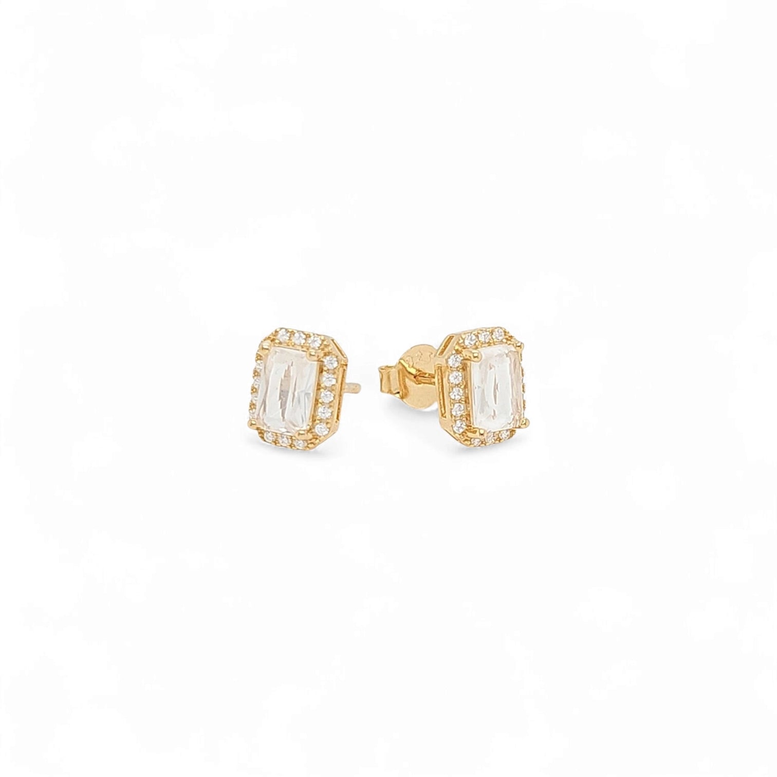 Serena EA Juliet Pavé Studs in Gold - 925 Sterling Silver Wholesale Jewelry
