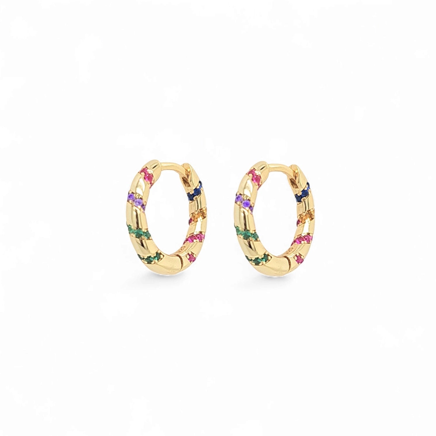 Aria Grant Huggie Hoops in Gold - 925 Sterling Silver Wholesale Jewelry