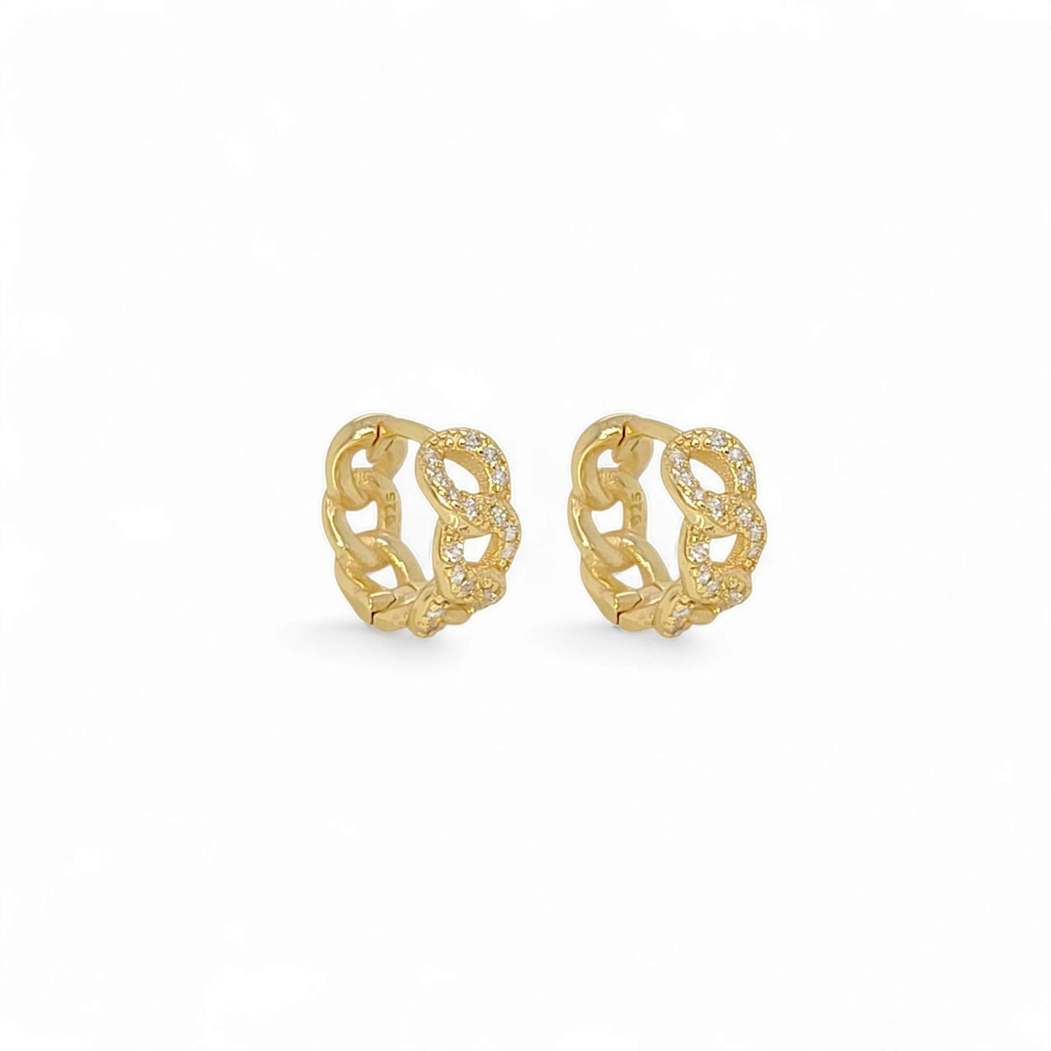 Milano Special Huggie Hoops in Gold - 925 Sterling Silver Wholesale Jewelry