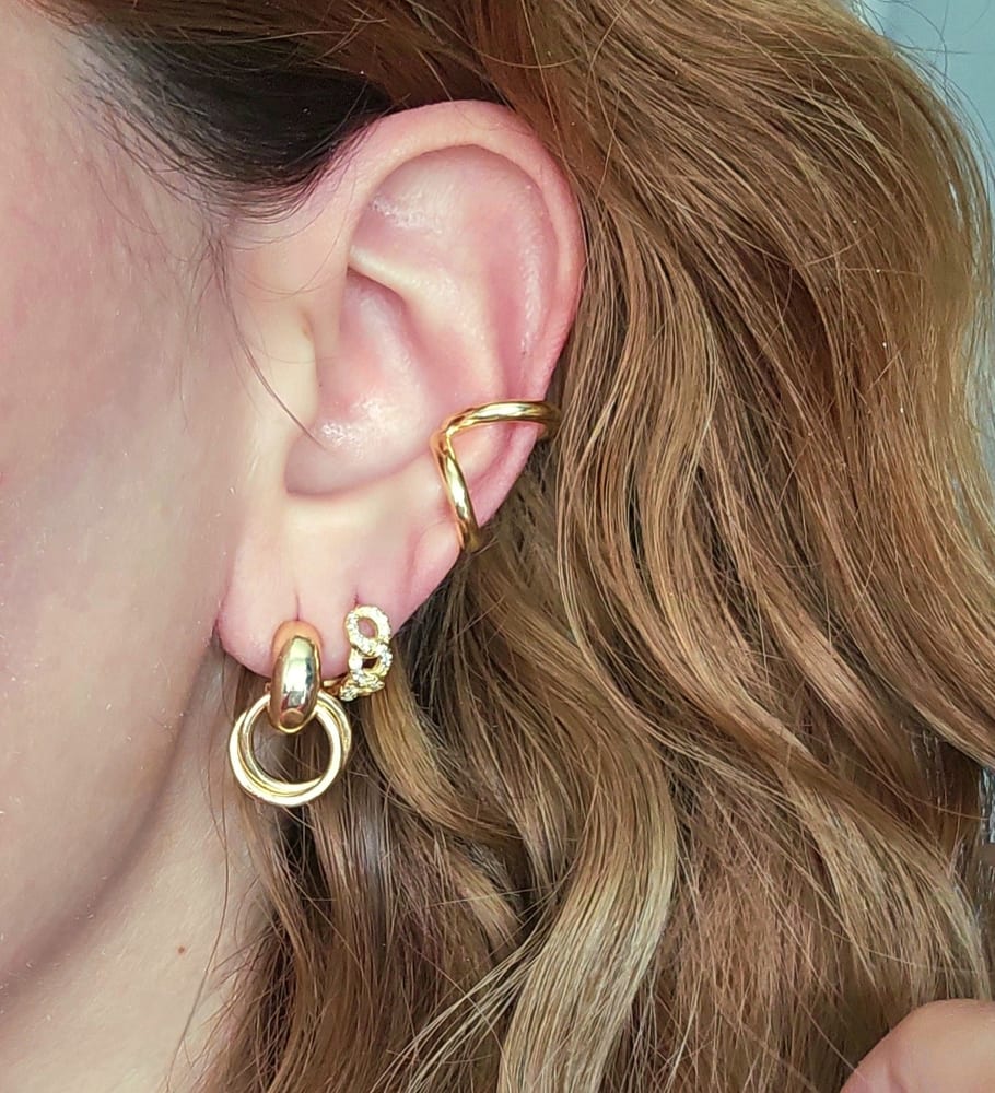 Milano Special Huggie Hoops view 2