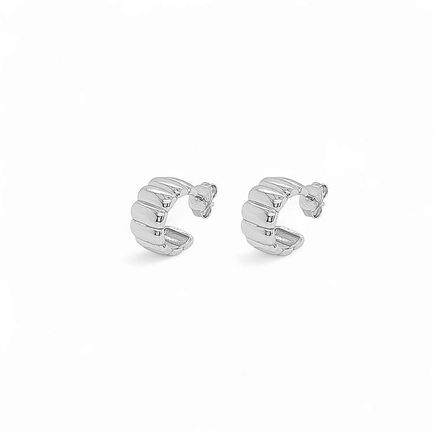 Maestosa Shine Huggie Hoops view 2