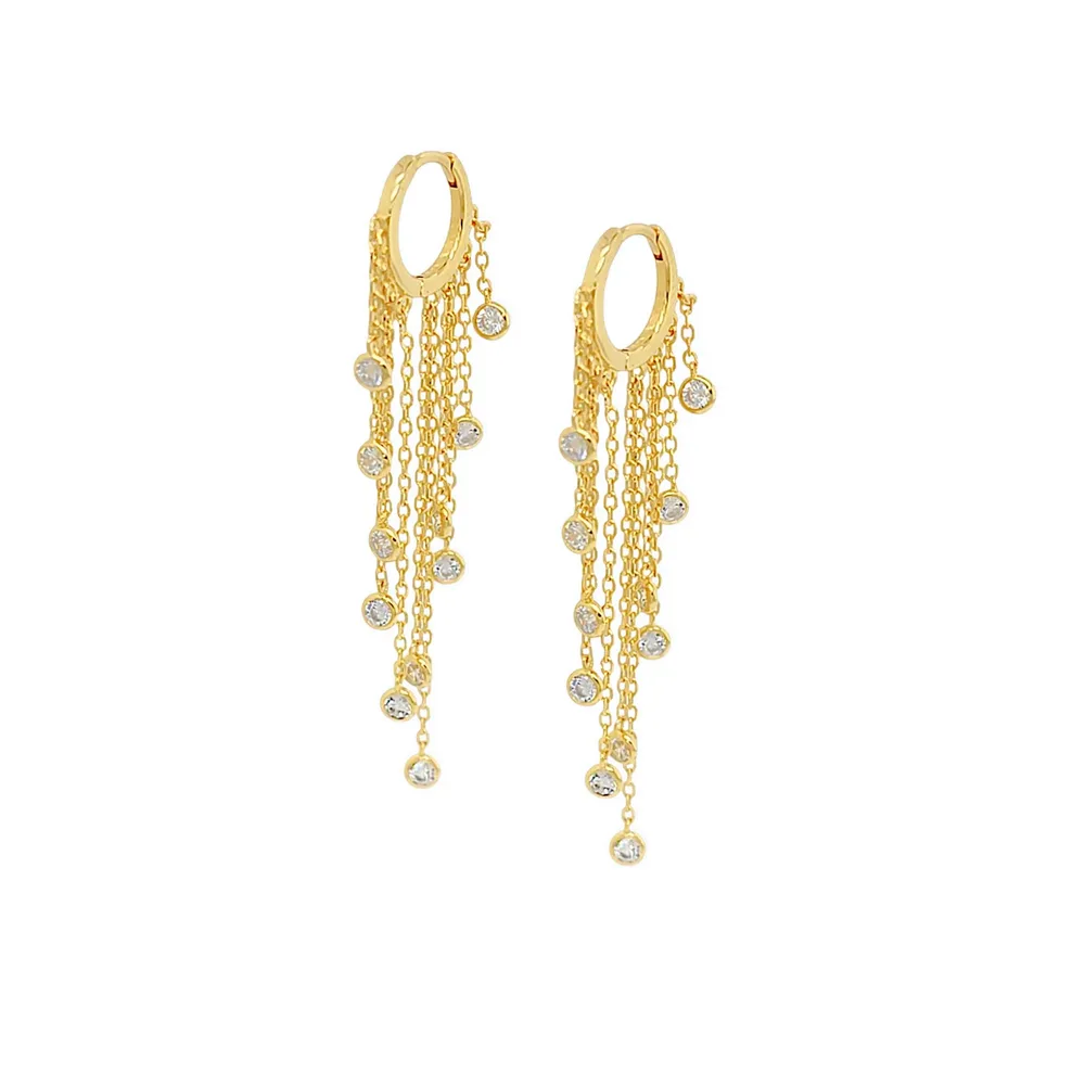 Chiara Elite Huggie Hoops view 2