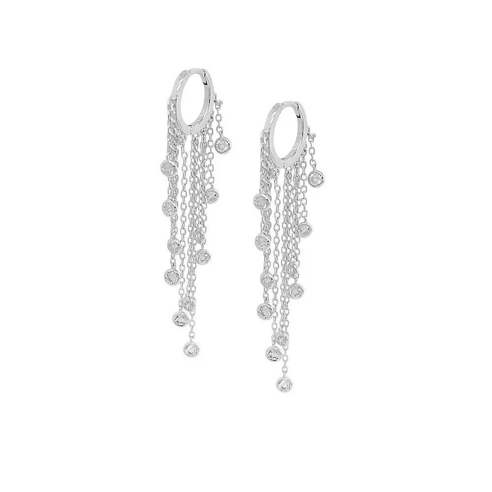 Chiara Elite Huggie Hoops in Silver - 925 Sterling Silver Wholesale Jewelry