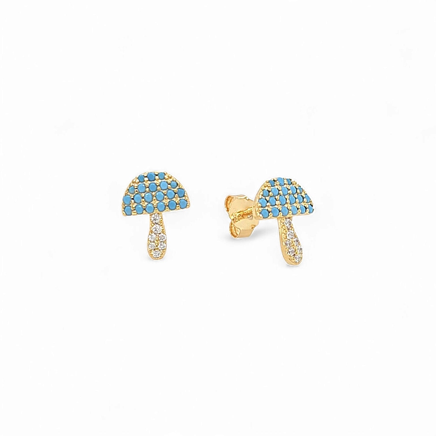 Fiore Shroom Pavé Studs view 2