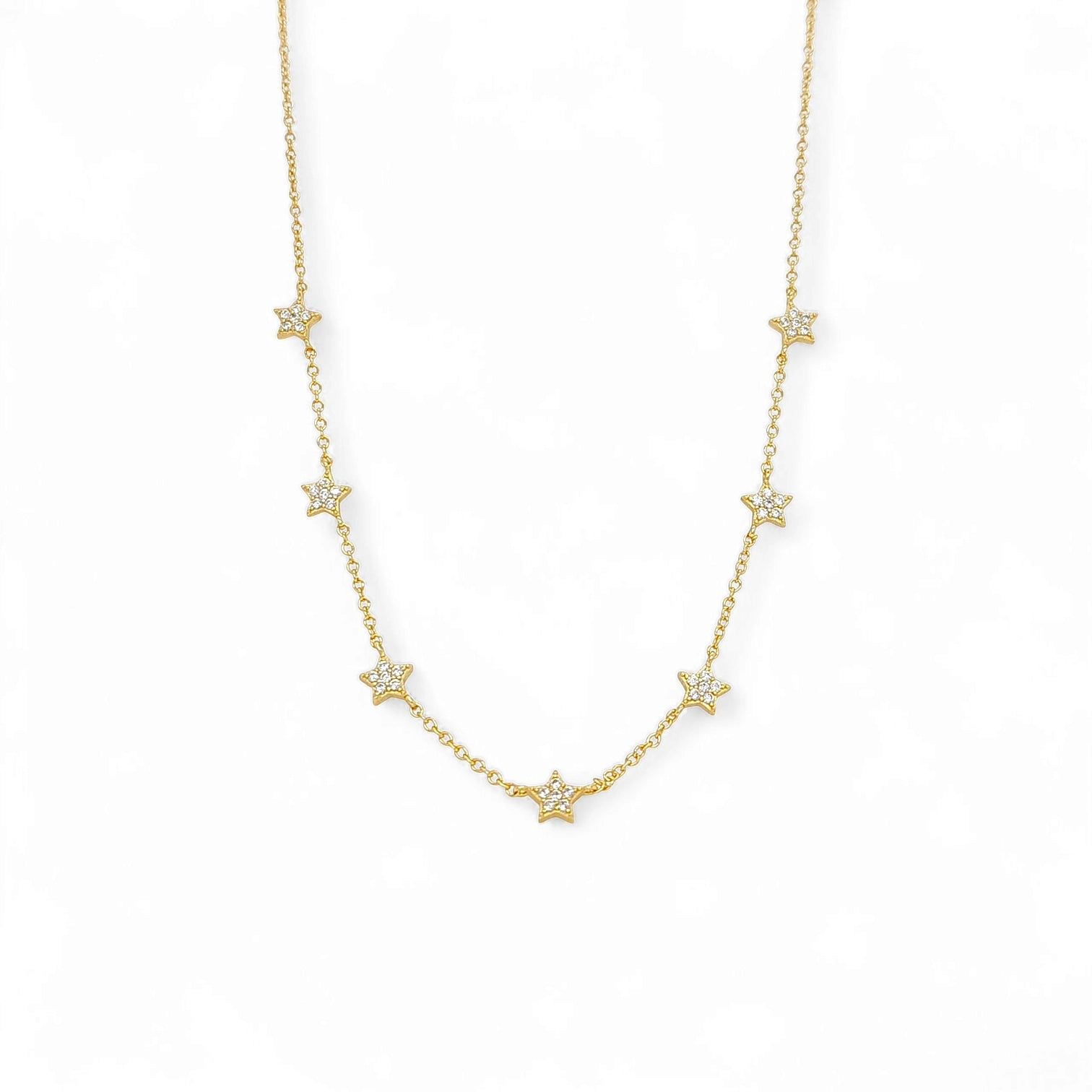 Tesoro Mini Stars Pavé Necklace view 2