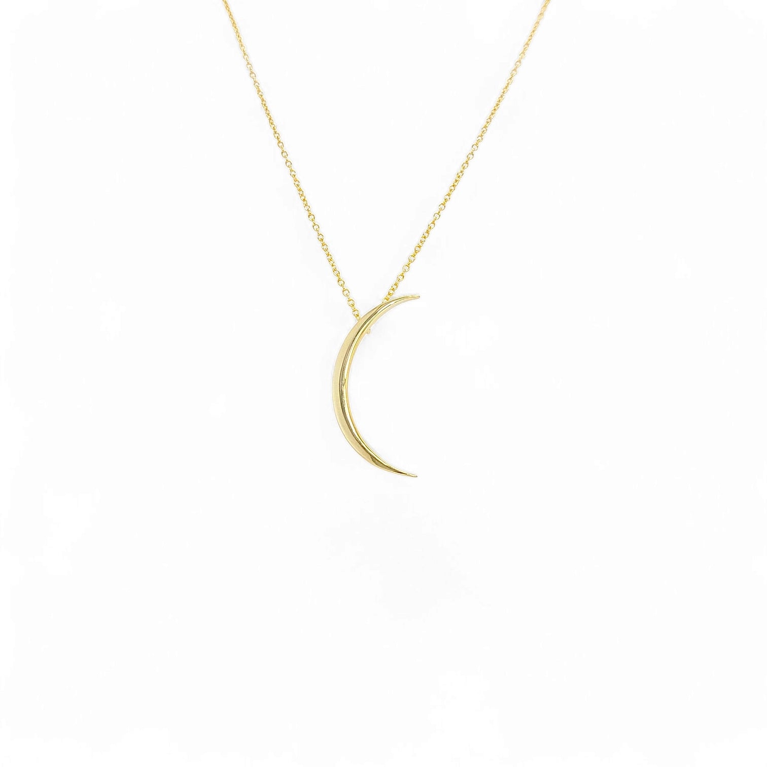 Capri Plain Moon Necklace