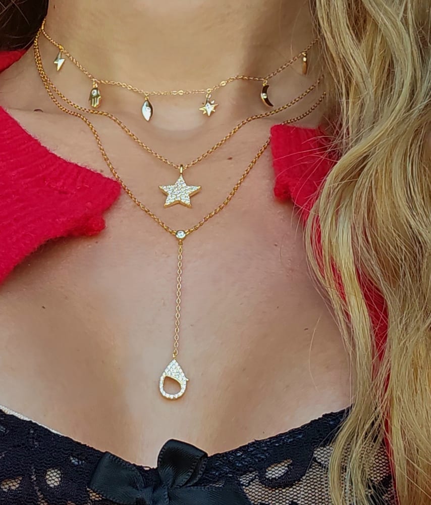 Bella Mix Hanging Lucky Necklace view 2