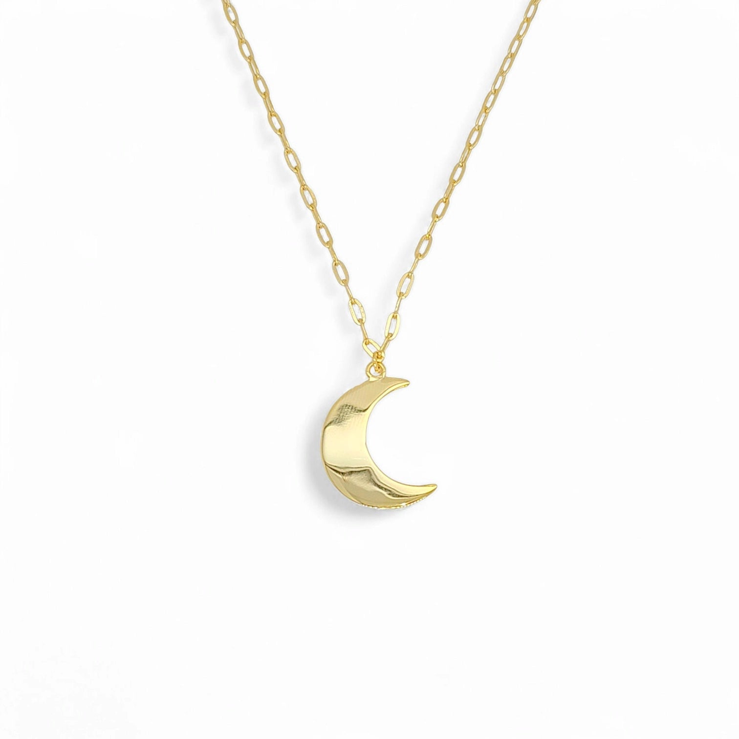Maestosa Wanning Moon Link Necklace in Gold - 925 Sterling Silver Wholesale Jewelry