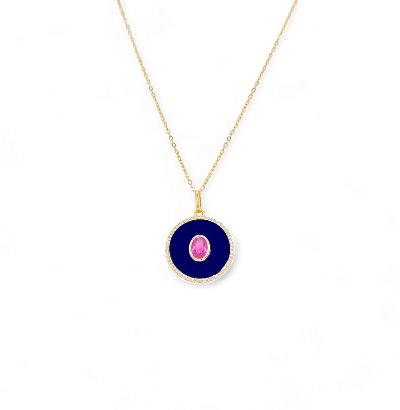 Milano Oria Pendant Necklace in Rose - 925 Sterling Silver Wholesale Jewelry