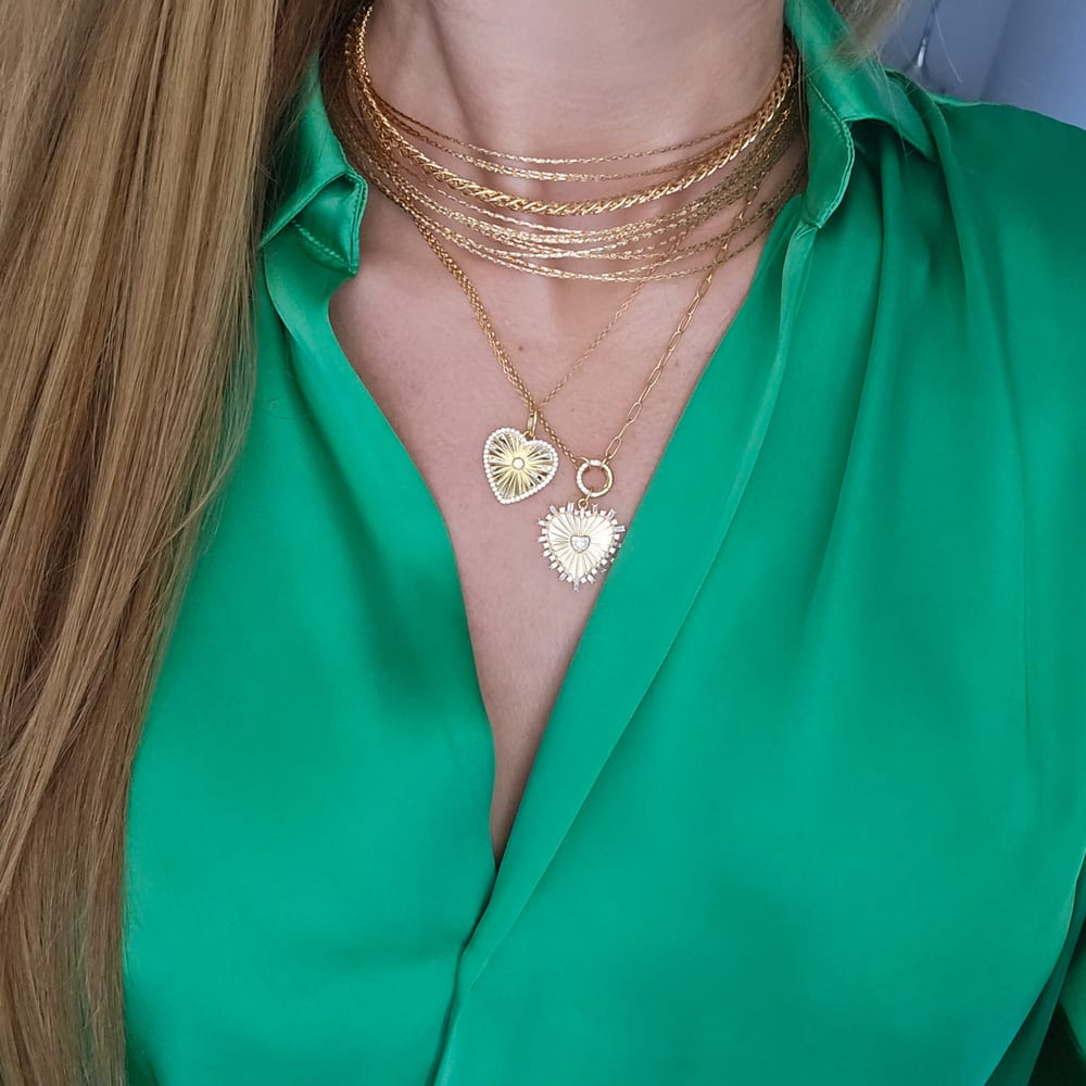 Aura Heartflare Pendant Necklace view 2