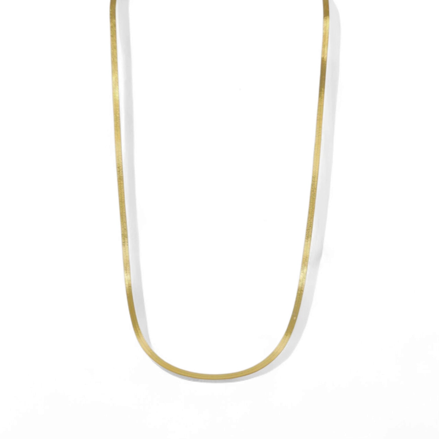 Gemma Thin Snake Necklace in Gold - 925 Sterling Silver Wholesale Jewelry
