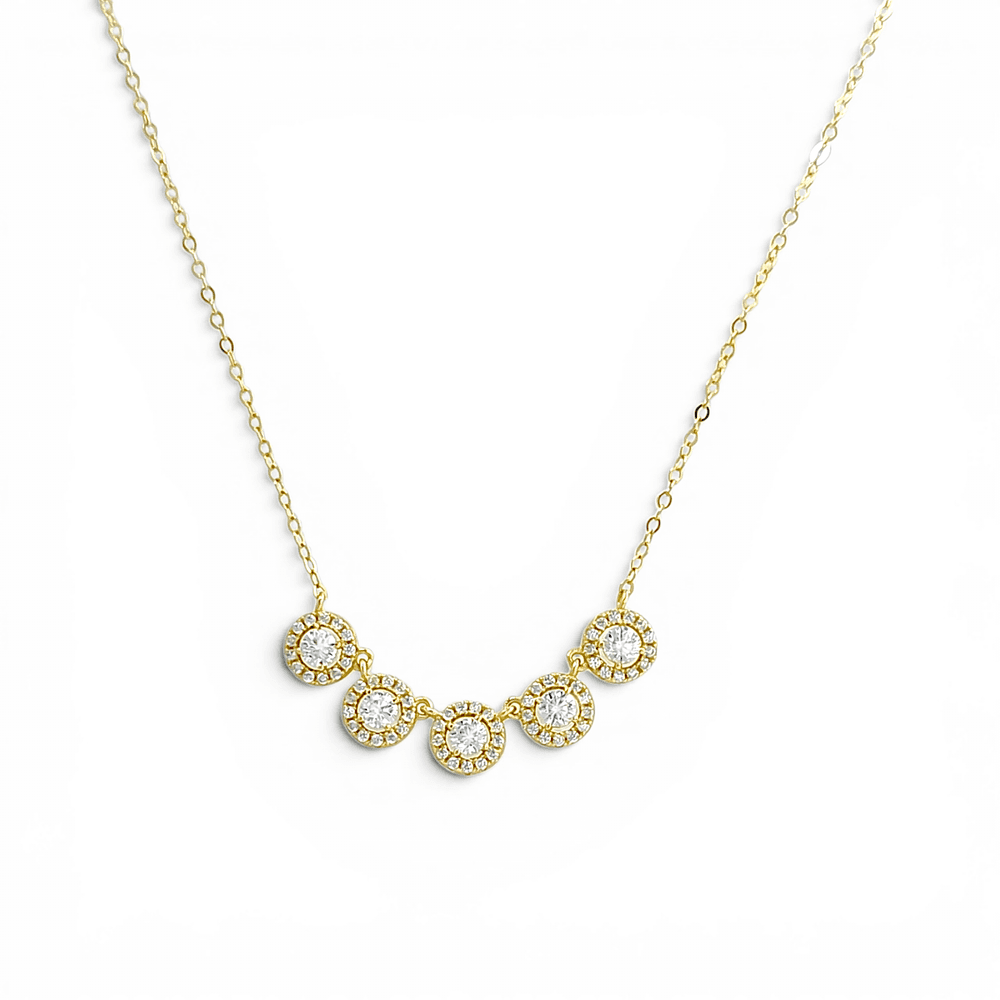 Aura Five Halo Princess Necklace view 4