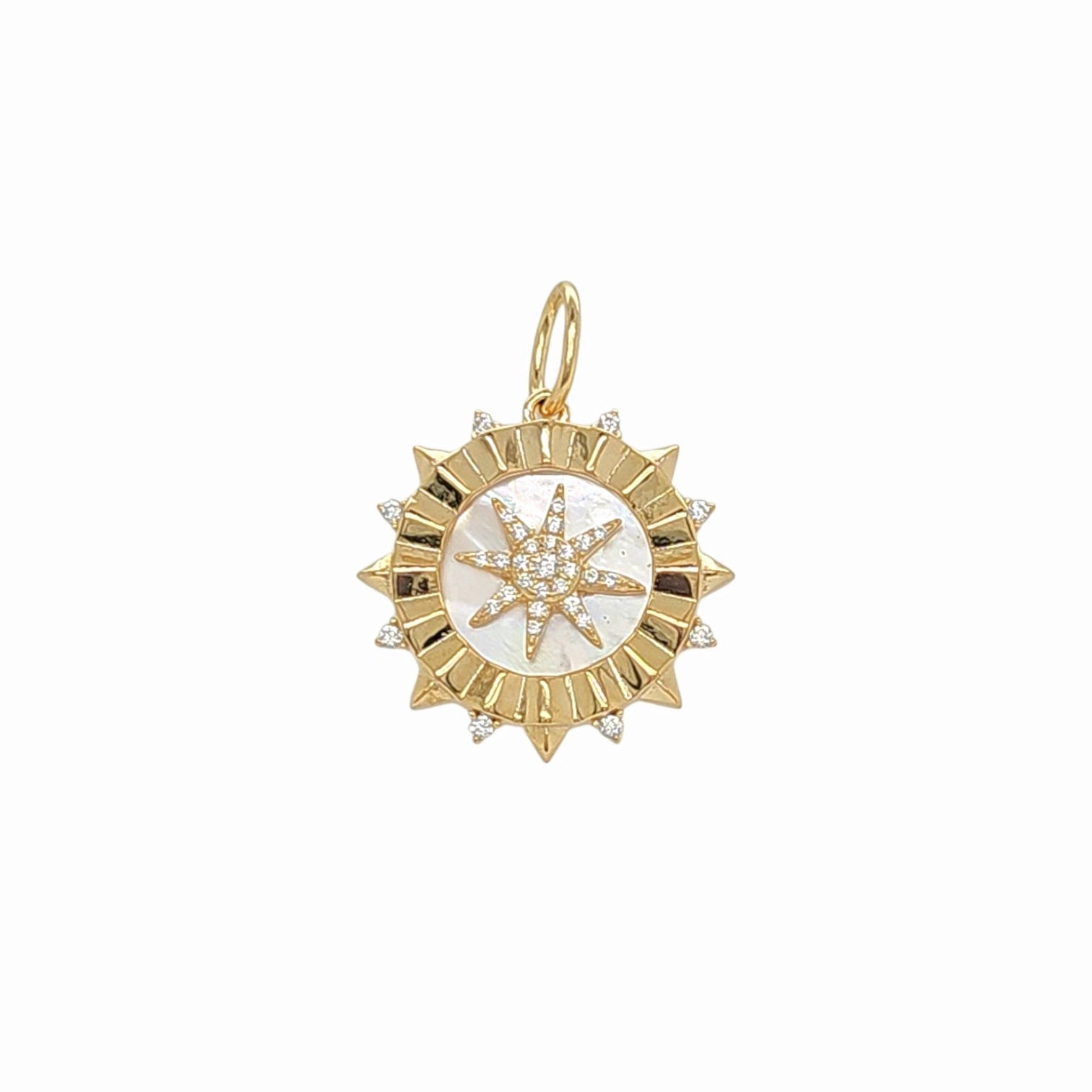 Siena Scarlet Medal Pendant Necklace view 2