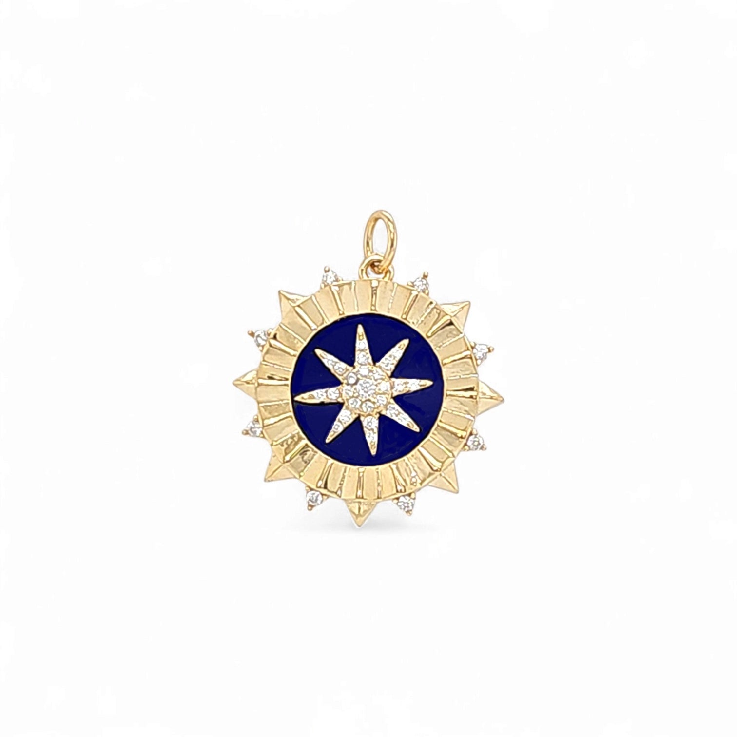 Siena Scarlet Medal Pendant Necklace view 3