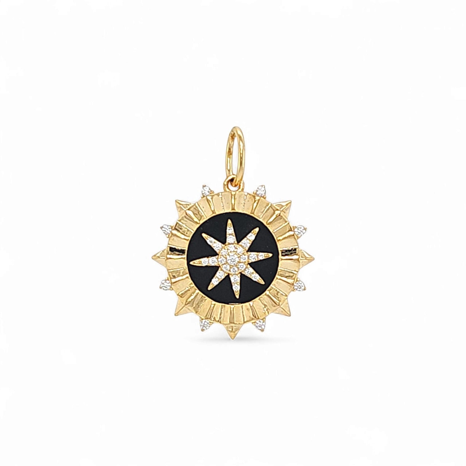 Siena Scarlet Medal Pendant Necklace view 4