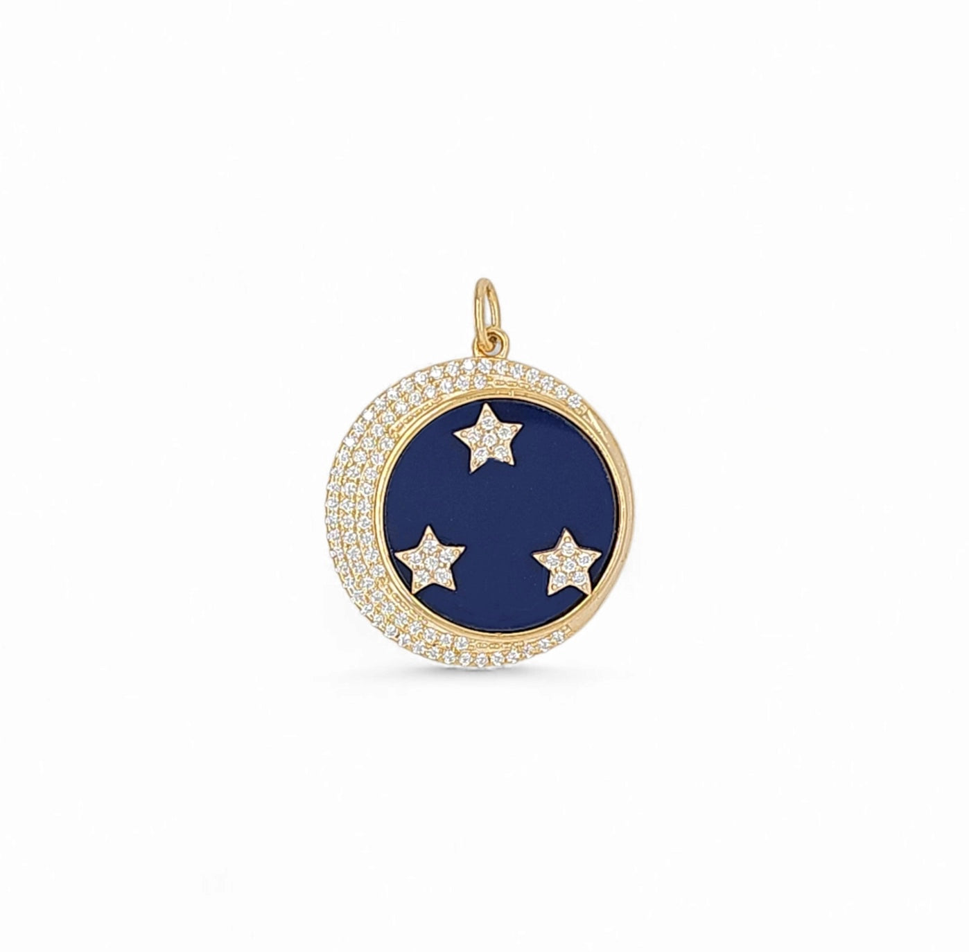 Firenze Sky Medal Pendant Necklace view 3