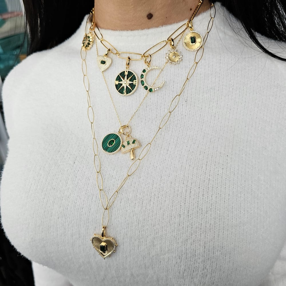 Tesoro Star Vintage Medal Pendant Necklace view 2
