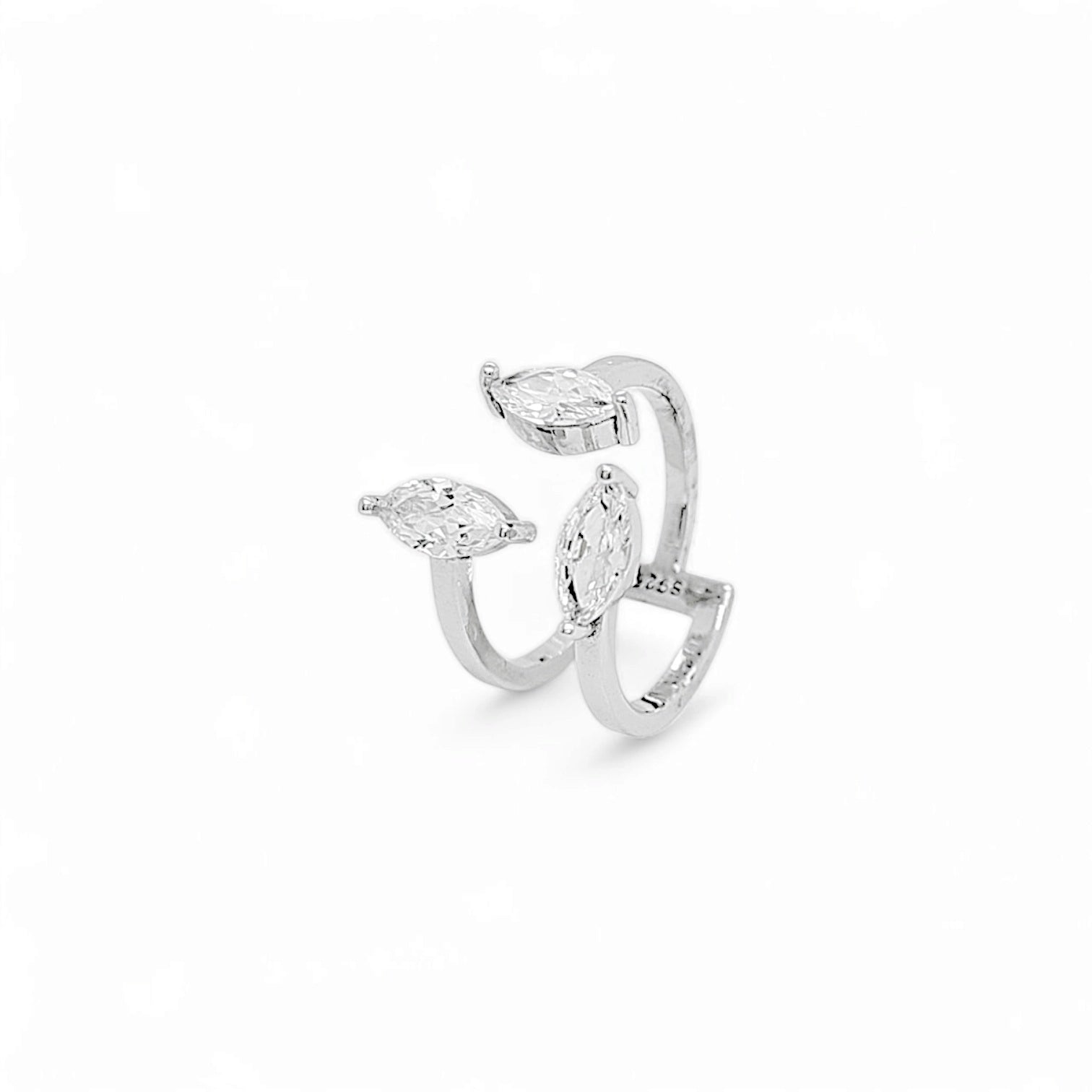 Gioia 3 Stones Cocktail Ring view 4