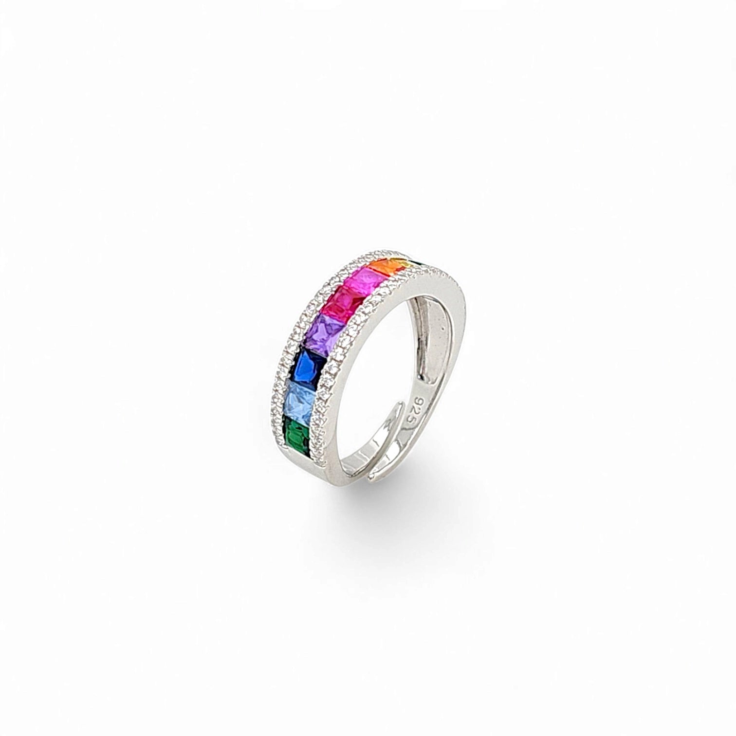 Aria Multicolor Dressy Eternity Band view 2