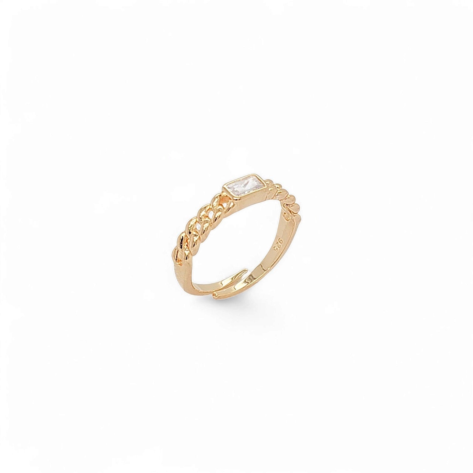 Valentina Chained On Me Eternity Band in Gold - 925 Sterling Silver Wholesale Jewelry