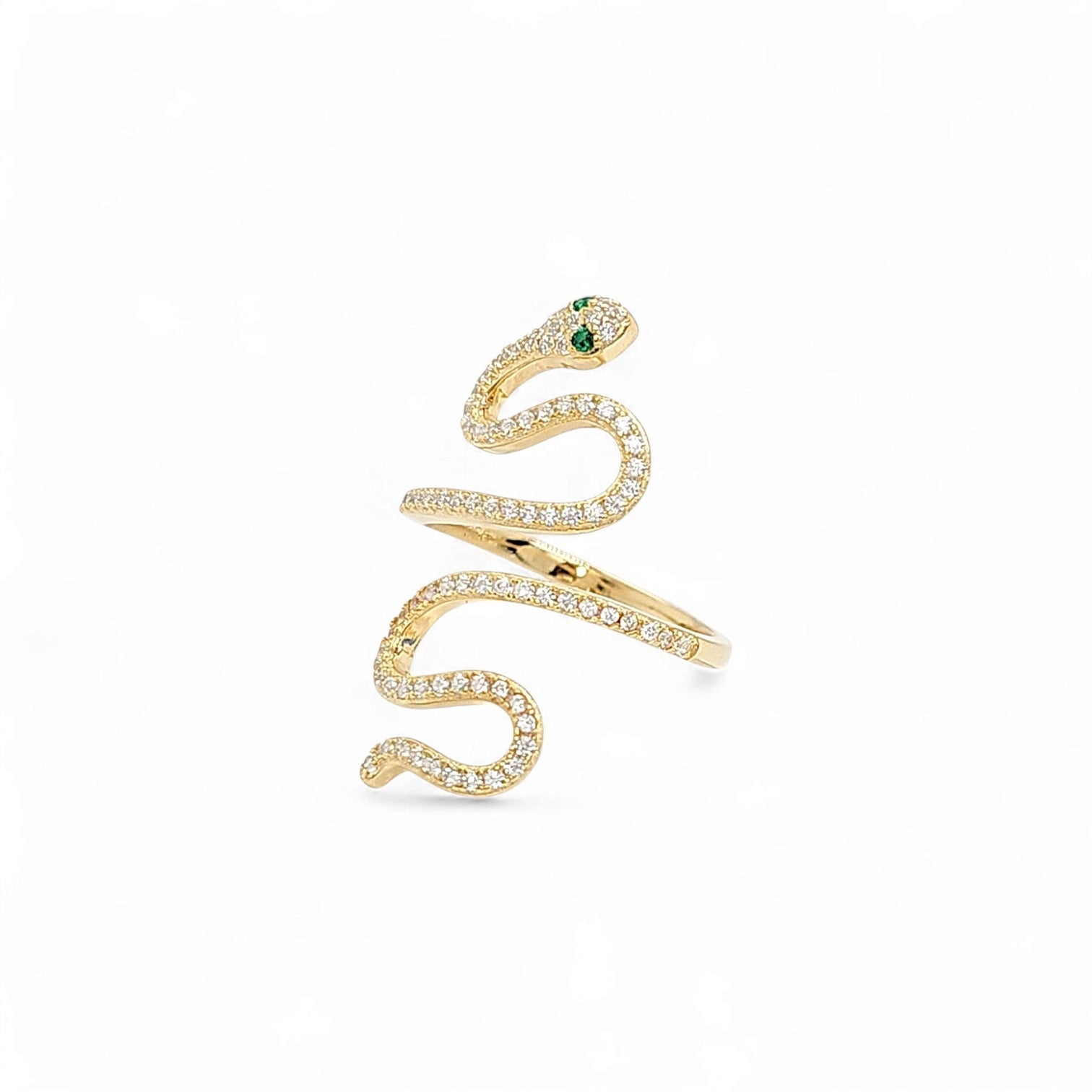 Firenze Serpent Cocktail Ring in Gold - 925 Sterling Silver Wholesale Jewelry