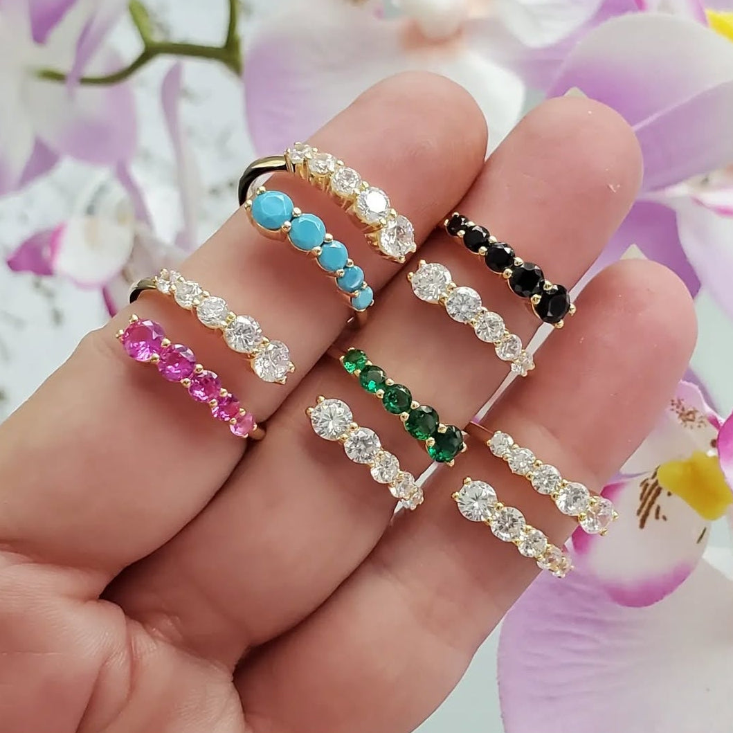 Maestosa Cute Stones Cocktail Ring view 3