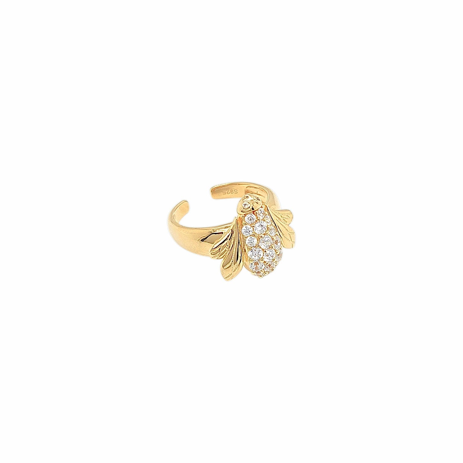 Capri Anika Cocktail Ring in Gold - 925 Sterling Silver Wholesale Jewelry