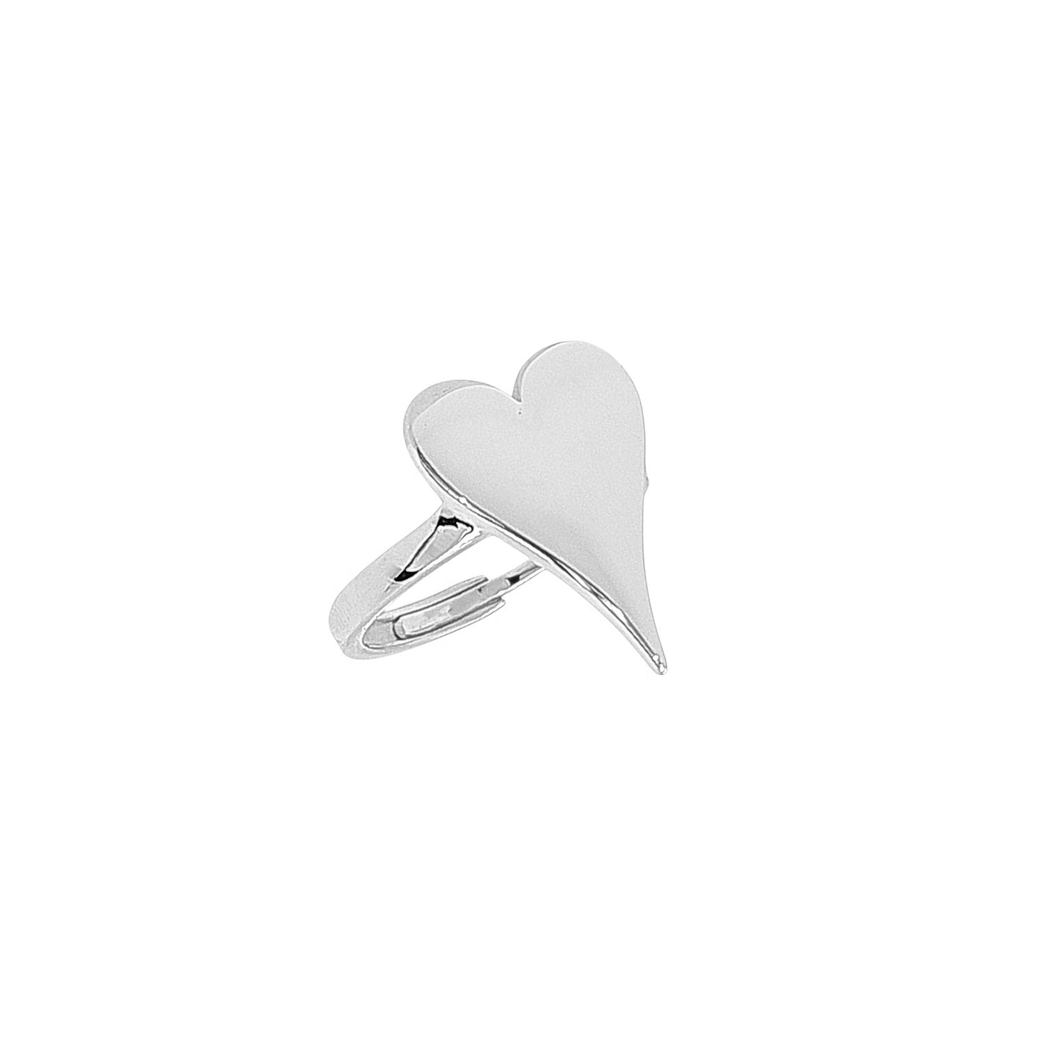 Chiara Heart Plain Cocktail Ring view 2