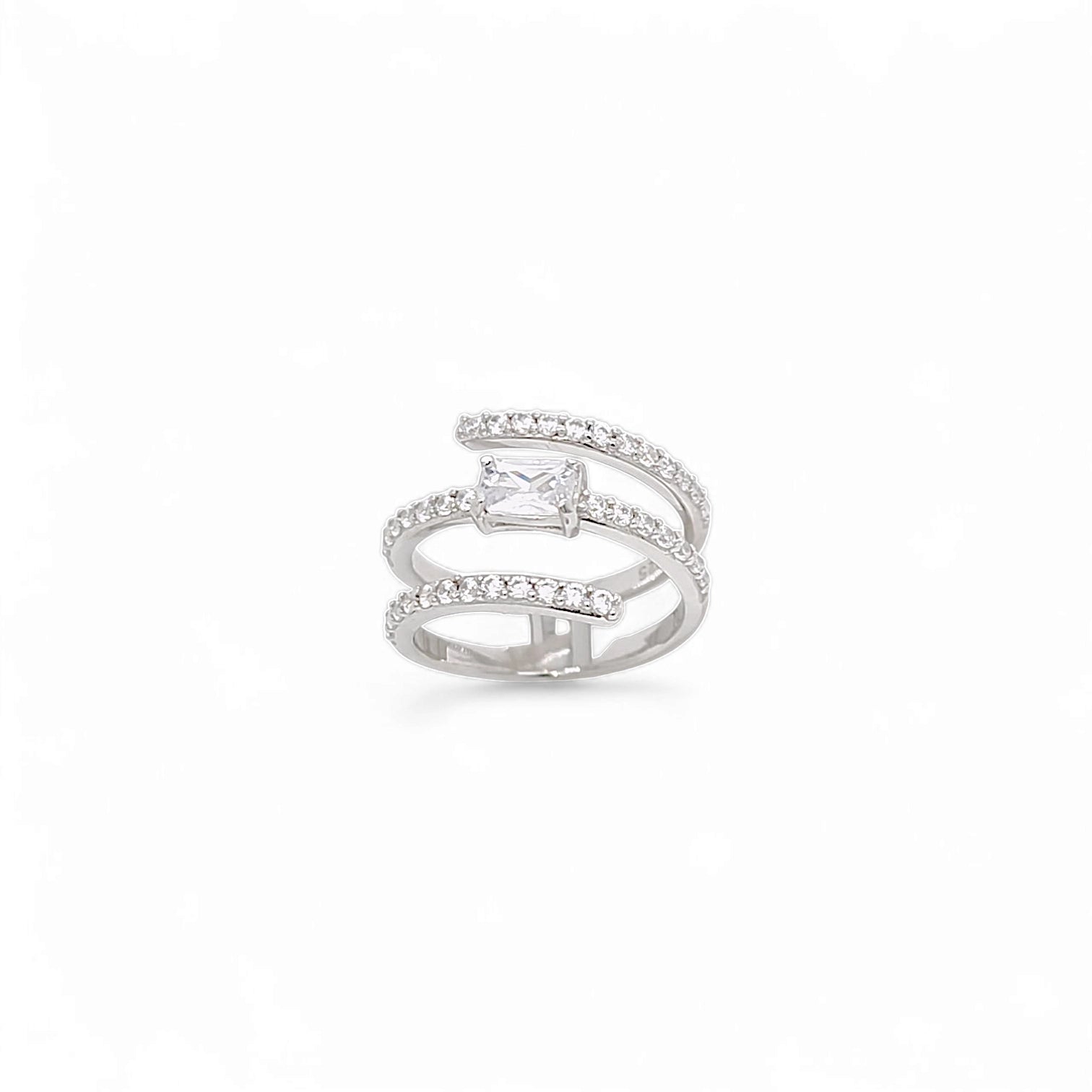Serena Mont Eternity Band in Silver - 925 Sterling Silver Wholesale Jewelry