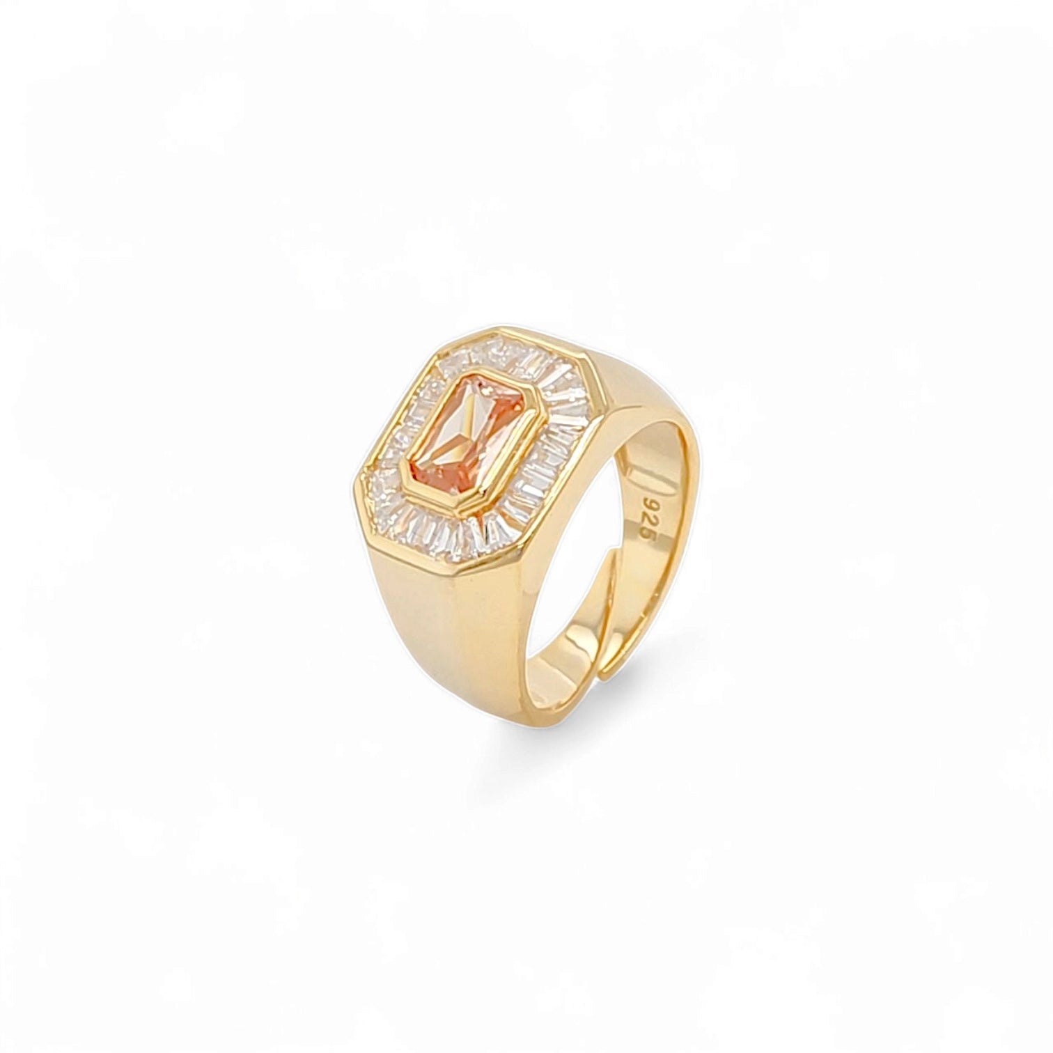 Firenze Glamour Eternity Band in Gold - 925 Sterling Silver Wholesale Jewelry
